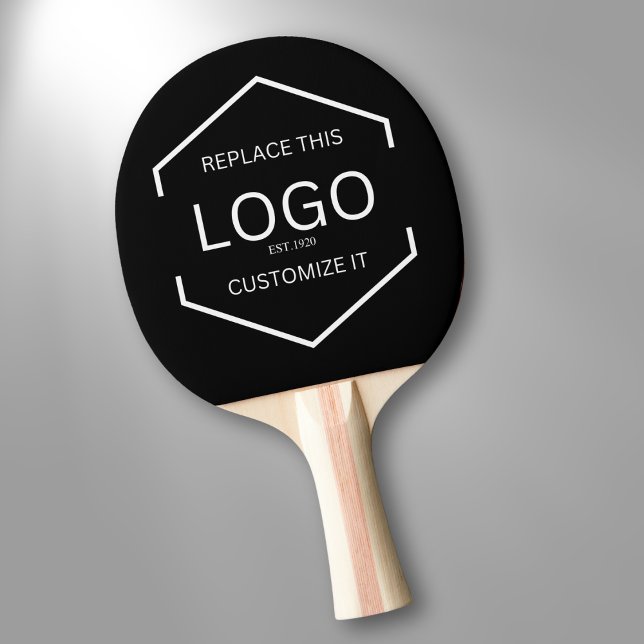 Werbegeschäft für Logos mit schwarzem Hintergrund Tischtennis Schläger (Von Creator hochgeladen)