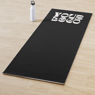 Werbegeschäft für schwarze, benutzerdefinierte Log Yogamatte