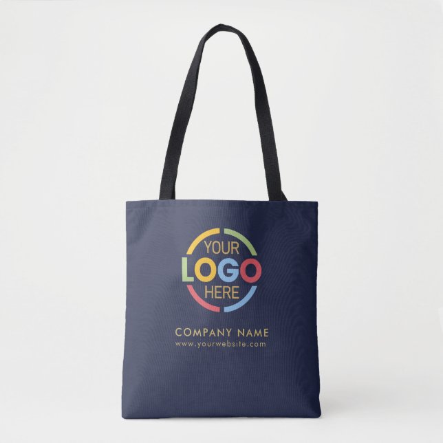 Werbegeschenk für Navy Blue Business Company-Logo Tasche (Vorderseite)