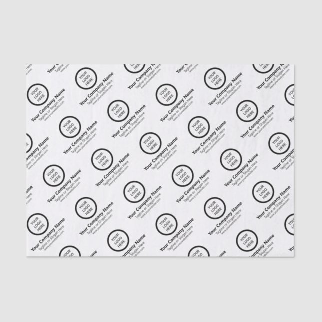 Werbegeschenk mit eigenem Logo Seidenpapier (Vorderseite)