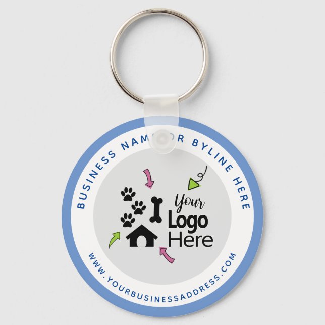 Werbegeschenke für Haustiere - Hundegeschäft Schlüsselanhänger (Vorderseite)