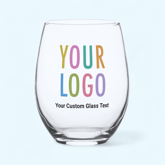 Werbegeschirr mit Firmenlogo Weinglas Ohne Stiel (MISOOK 16 oz Stemless Wine Glass with Logo)