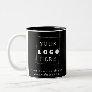 Werbegolden für Firmenlogos Zweifarbige Tasse