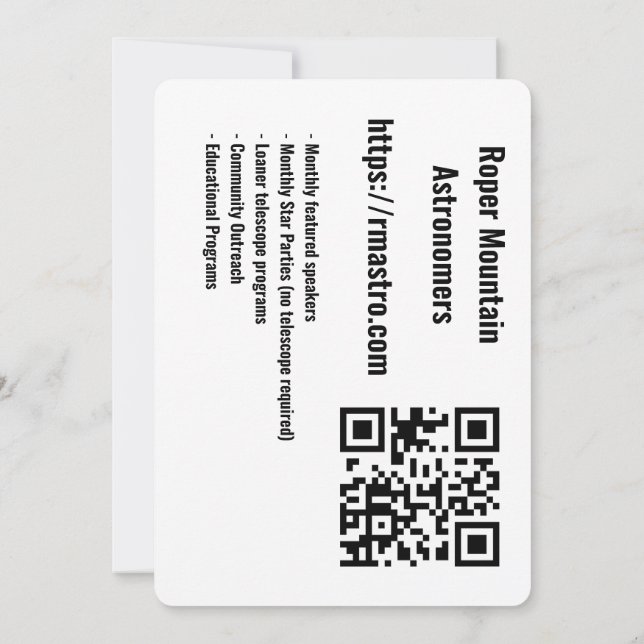 Werbekarten Elefanten Trunk Nebel Dankeskarte (Rückseite)