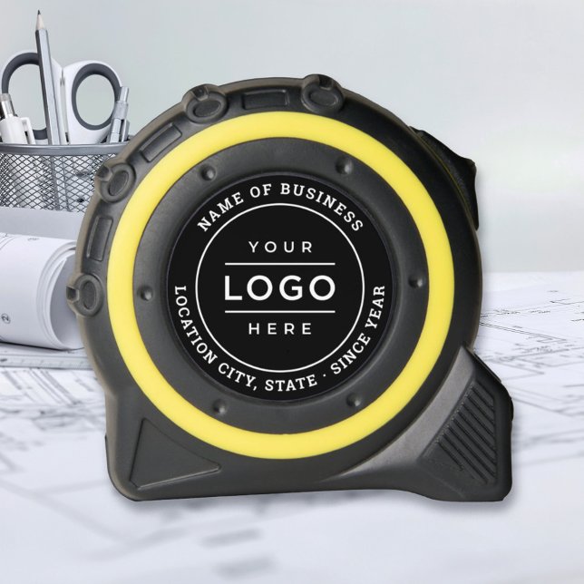Werbelogo für Schwarz-Zoll-Unternehmen Maßband (Von Creator hochgeladen)