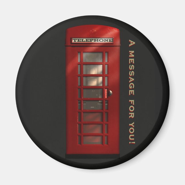 Werbemagazin für die britische Rote Telefonzelle Magnet (Vorne)