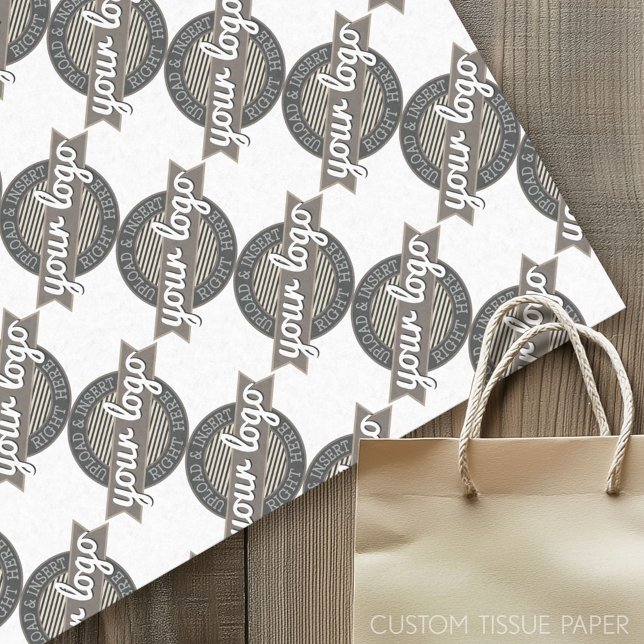 Werbematerial für Unternehmen mit Logo Seidenpapier (Custom Tissue Paper)