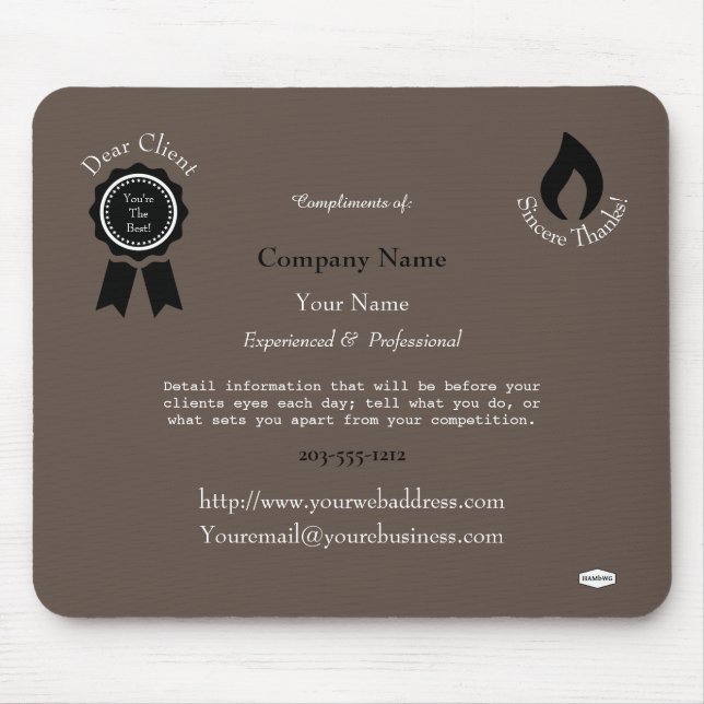 Werbemousepad - HAMbyWG Mousepad (Vorne)