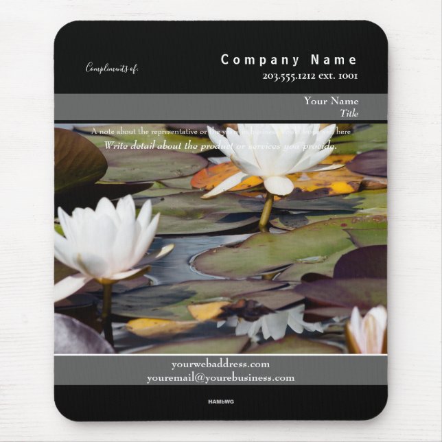 Werbemousepad Lily Pods Theme - HAMbyWG Mousepad (Vorne)