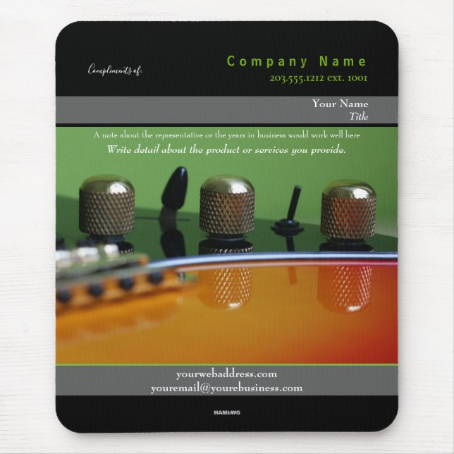 Werbemousepad-Musikthema - HAMbyWG Mousepad (Vorne)