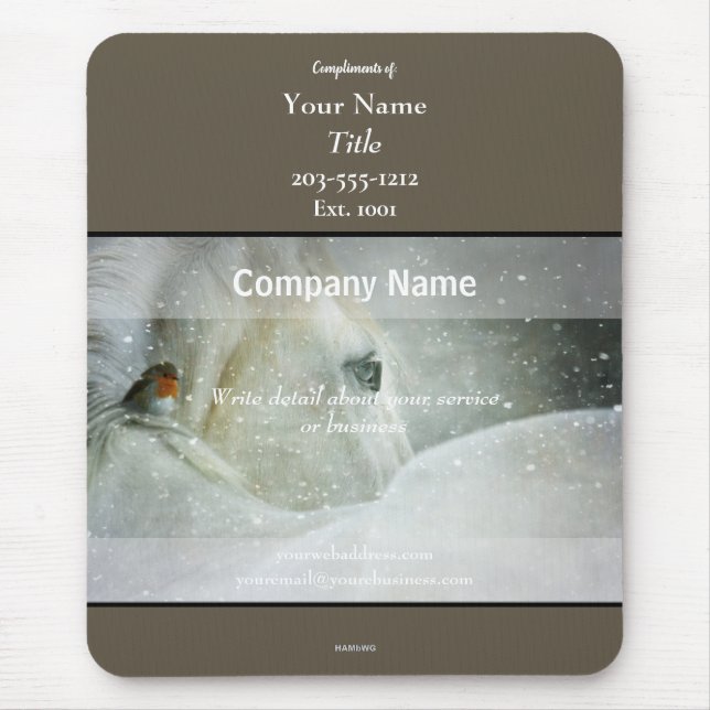 Werbemousepad Pferderennen - HAMbyWG Mousepad (Vorne)