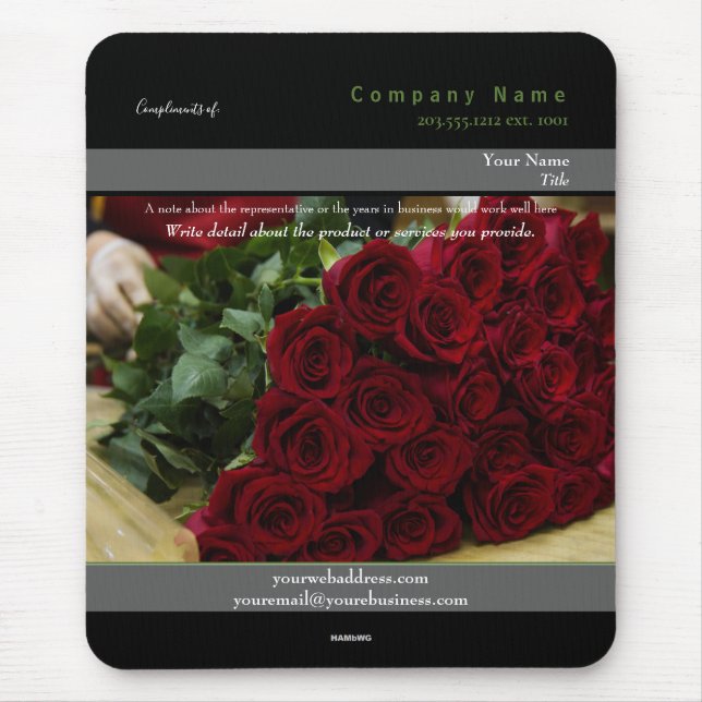 Werbemousepad-Rose - HAMbyWG Mousepad (Vorne)