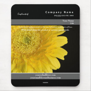 Werbemousepad-Thema Gelbe Blume - HAMbyWG Mousepad