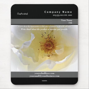 Werbemousepad Weiße Blume. Thema - HAMbyWG Mousepad