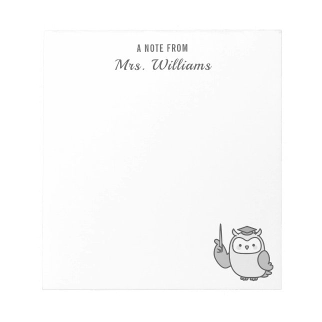 Werben Sie einen Hinweis von Individuelle Name Leh Notizblock (Vorderseite)