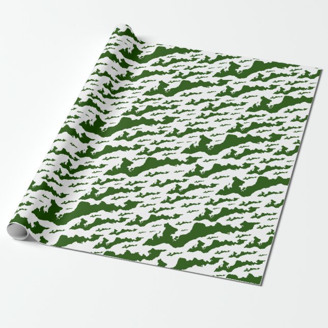 Werbepapier zum Logo der Classic Fishers Island -  Geschenkpapier (Ungerollt)