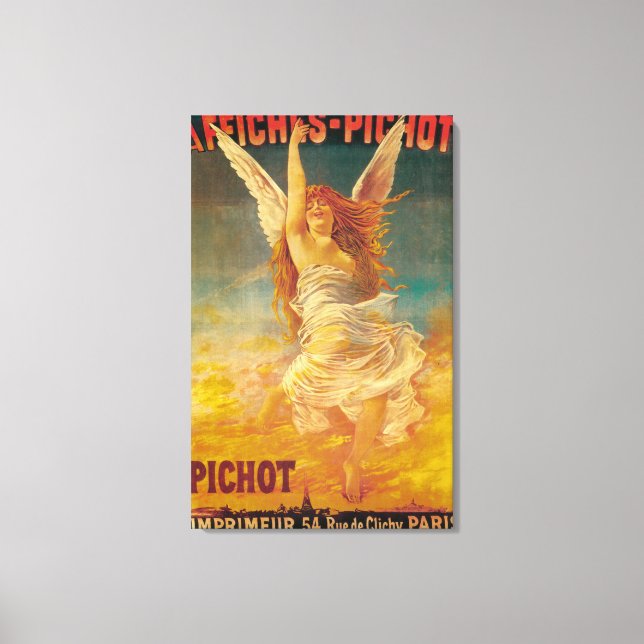 Werbeplakat für Affiches-Pichot Leinwanddruck (Vorderseite)