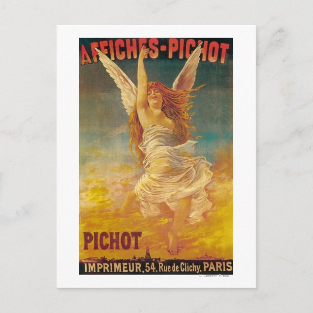 Werbeplakat für Affiches-Pichot Postkarte (Vorderseite)