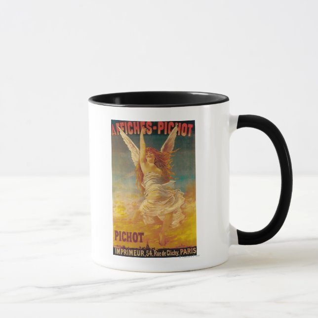 Werbeplakat für Affiches-Pichot Tasse (Rechts)