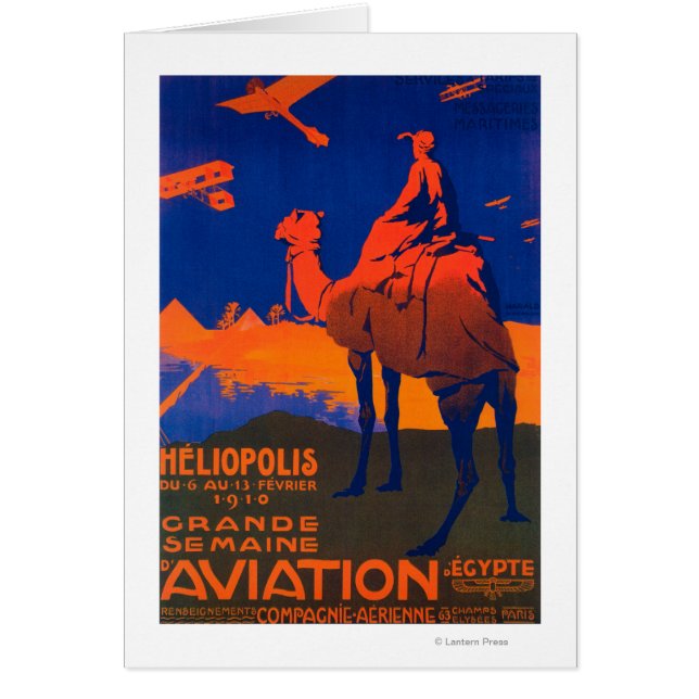 Werbeplakat für französische Fluggesellschaften (Vorne)