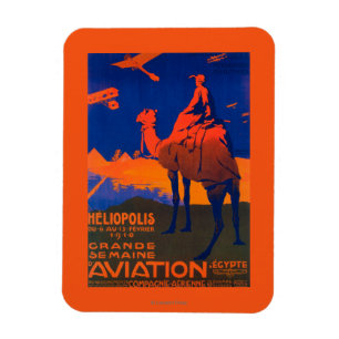 Werbeplakat für französische Fluggesellschaften Magnet