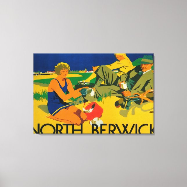 Werbeplakat für Golfküsten Leinwanddruck (Vorderseite)