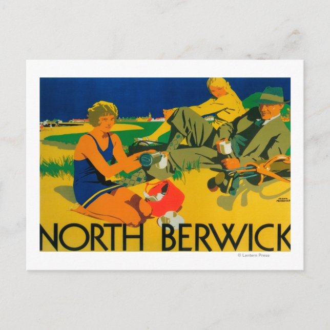 Werbeplakat für Golfküsten Postkarte (Vorderseite)