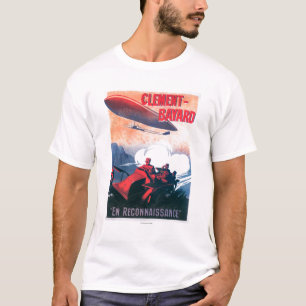 Werbeplakat für Luftschiff Adjudant Vincenot WWI T-Shirt