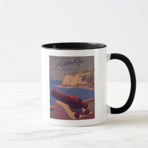 Werbeplakat für Reisen 2 Tasse