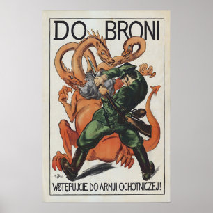 Werbeplakat Polnisch-Sowjetischer Krieg Do broni! Poster