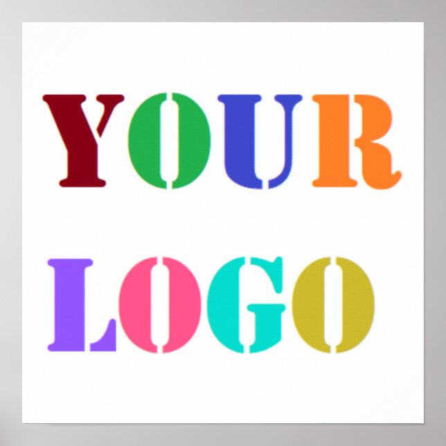 Werbeplakate für Firmenlogo Poster (Vorne)