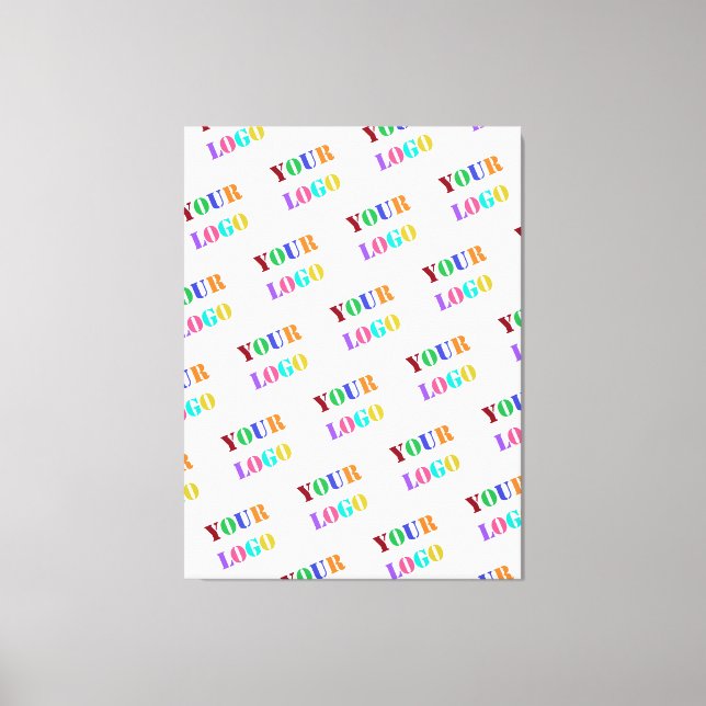Werbeplakate für kundenspezifische Firmenlogos Leinwanddruck (Vorderseite)