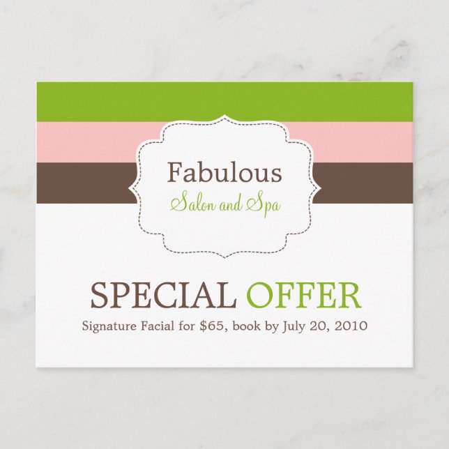 Werbepostkarte für Candy Stripes Postkarte (Vorderseite)