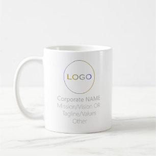 Werbesilber für Corporate Round-Logos Kaffeetasse