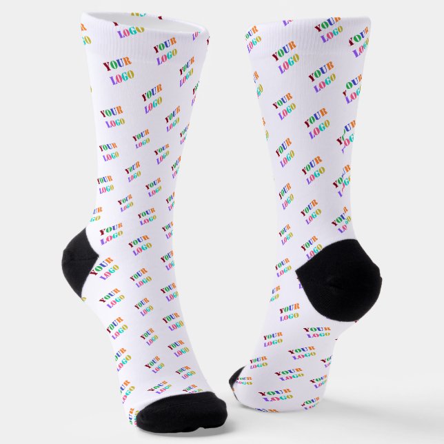 Werbesocken für Ihr Business-Logo-Foto Socken (Gewinkelt)