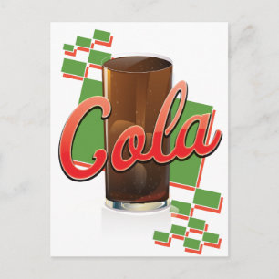 Werbespot für Vintage-Cola Postkarte
