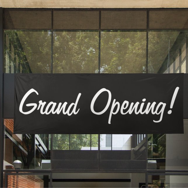 Werbeunternehmen für Black & White Grand Opening Banner (Von Creator hochgeladen)