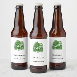 Werbeunternehmen für Firmenlogo Bierflaschenetikett