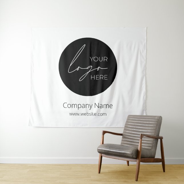 Werbeunternehmen für Ihr Firmenlogo Wandteppich (Beispiel (Horizontal))
