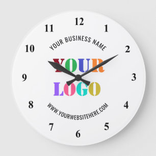 Werbeunternehmen für kundenspezifische Logos Pers Große Wanduhr