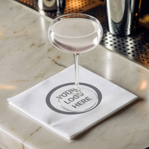 Werbeveranstaltung mit einfacher Logo-Marke Serviette