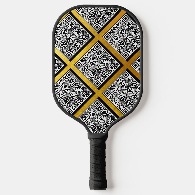 Werbezeitgenössischer und kreativer Goldstandard Q Pickleball Schläger (Vorderseite)