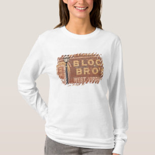 Werbung auf Seiten des Gebäude T-Shirt