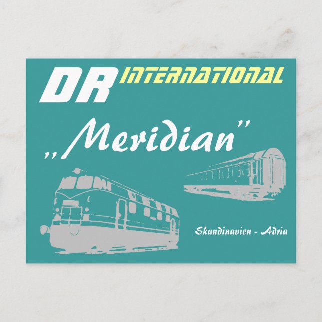 Werbung DDR Reichsbahn Postkarte (Vorderseite)