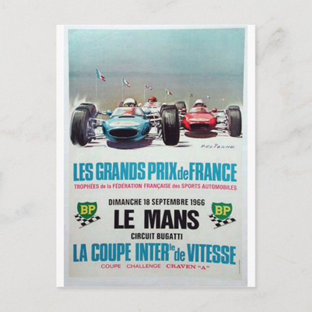 Werbung für 1966 Lemans Postkarte (Vorderseite)