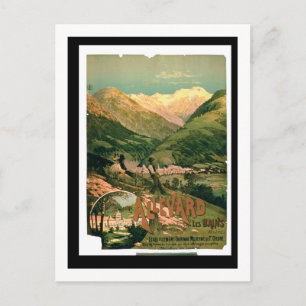 Werbung für "Allevard Les Bains", Isere (col Postkarte