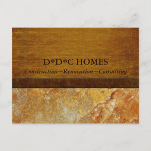 Werbung für Bauträger Postkarte