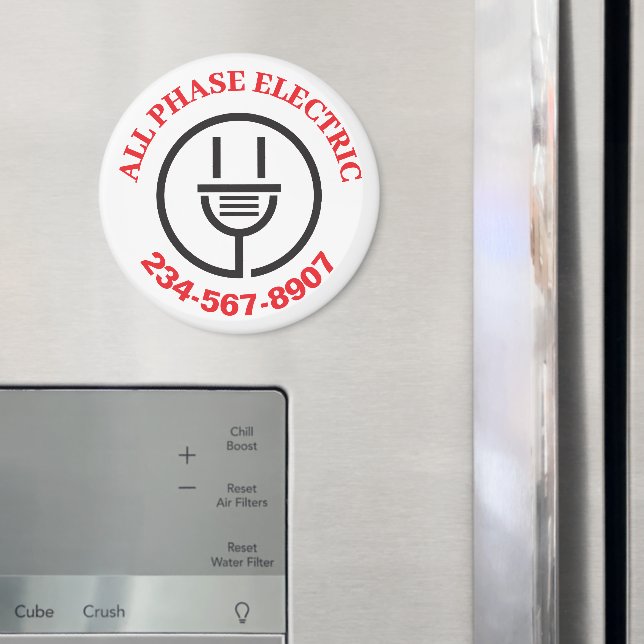 Werbung für berufliche elektrische Dienste Magnet (In Situ (Kühlschrank))