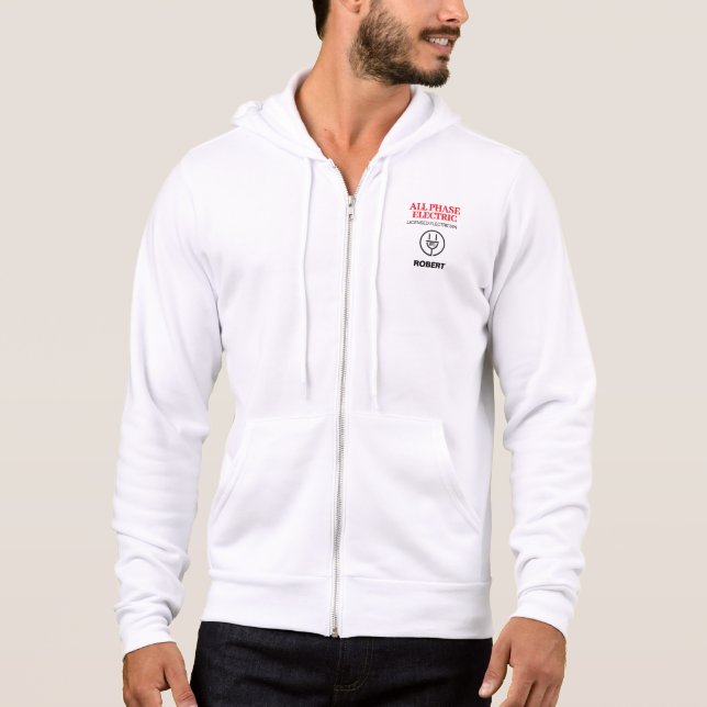 Werbung für berufliche Elektrogeräte Hoodie (Vorderseite)