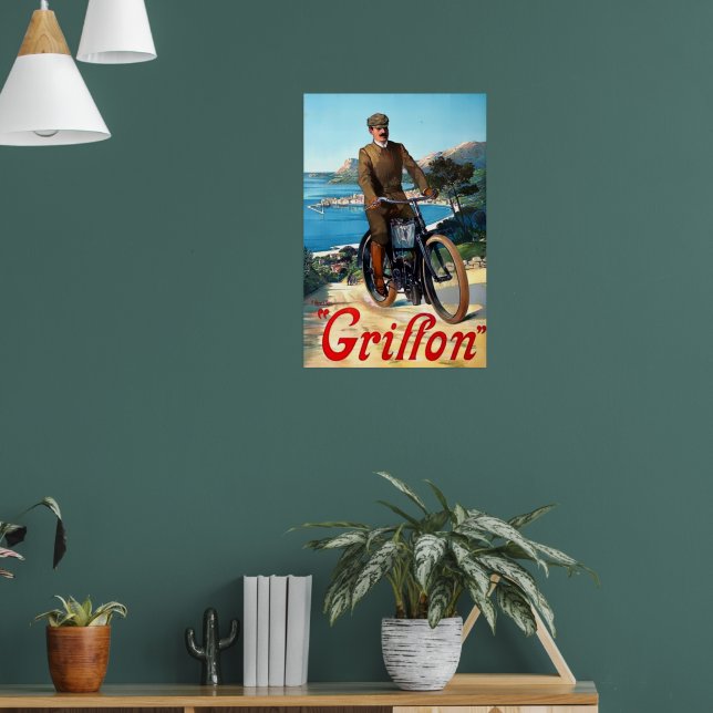 Werbung für Bicycles Griffon 1905 Poster (Wohnzimmer 1)
